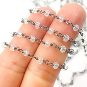 Opalite Wire Wrap Chain